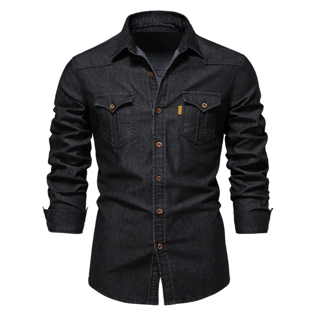 Hannes - Chemise en denim élégante pour hommes