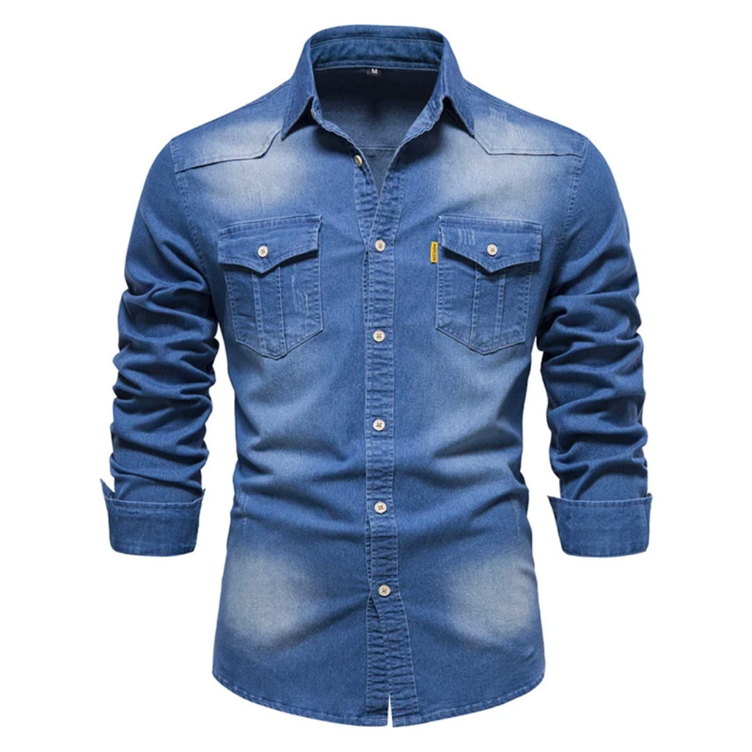 Hannes - Chemise en denim élégante pour hommes